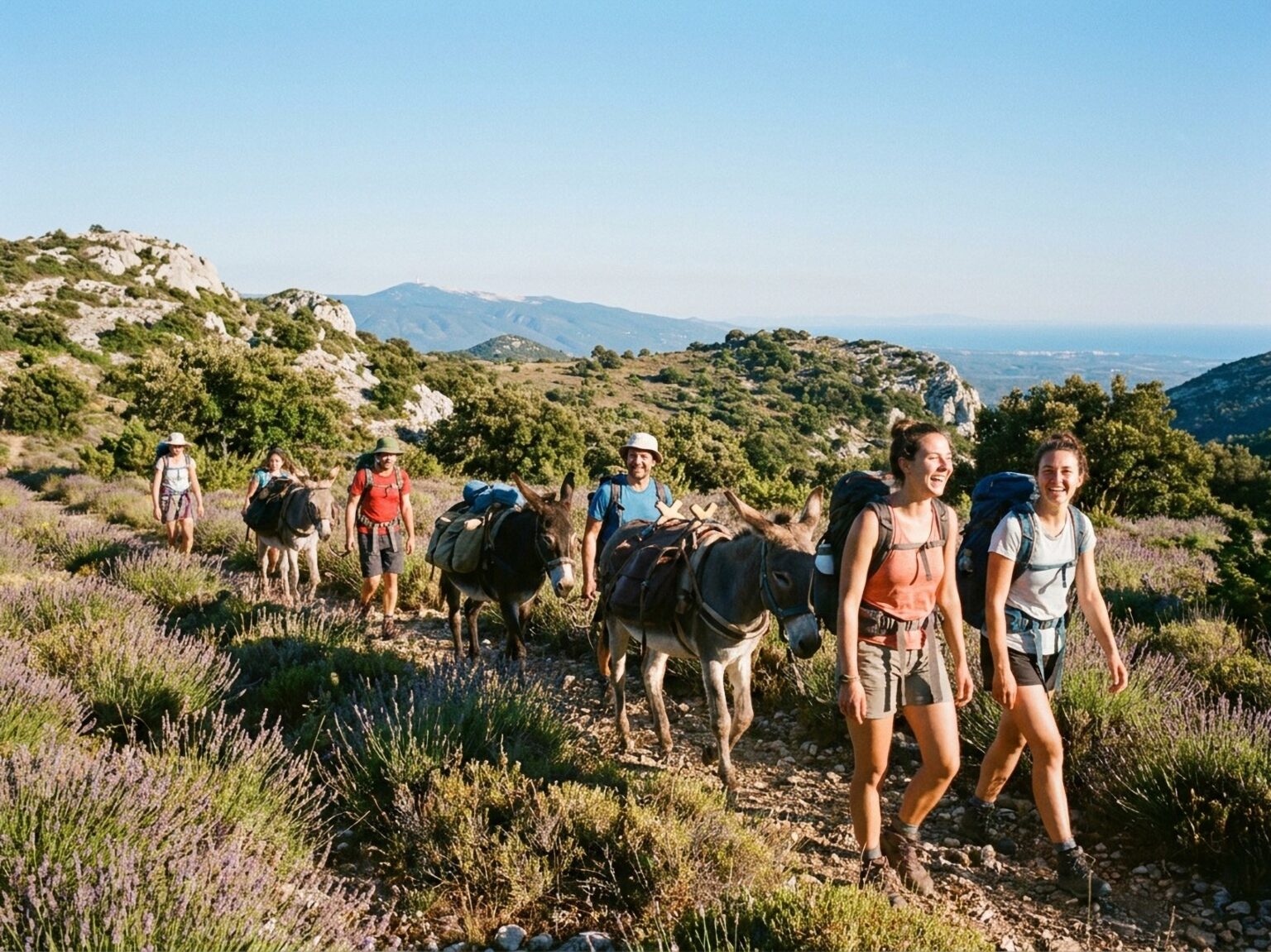 Balade,Dans,La,Montagne,Au,Milieu,De,La,Garrigue,Provençale,